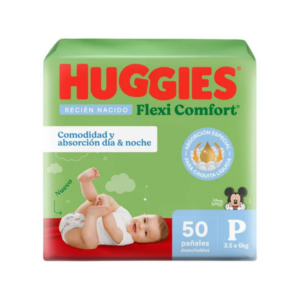 pañales huggies flexi comfort pequeño x 50 unidades