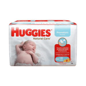 huggies natural care prematuro x 30 unid. hasta 2,200kg