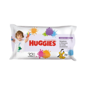 huggies toallitas húmedas manitos y caritas x 32 uni