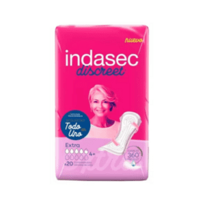 indasec discreet extra aposito incontinencia fuerte x 20 unid