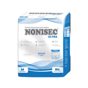 nonisec ultra anatómico pañal elastizado juvenil x 8
