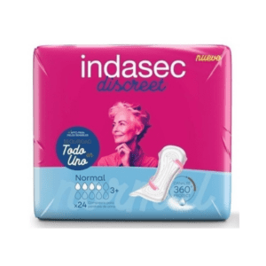 indasec discreet normal apósito incontinencia leve x 24 unid