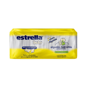 algodón precortado hidrofilo estrella baby x 100grs