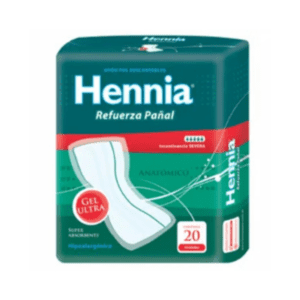 hennia refuerzo pañal anatómico x 20 unid