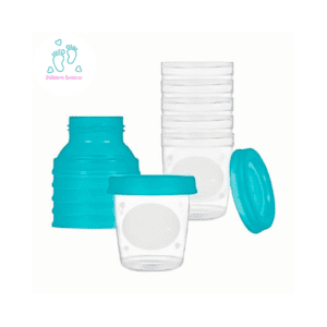 contenedor de leche materna x6 180 ml vasos tapas love